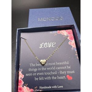 Heart Monogram D Necklace